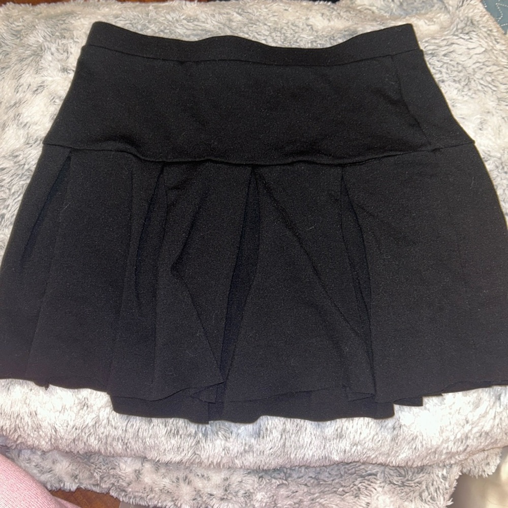 Black Pleated Skirt